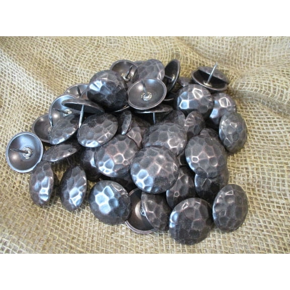 20 Clavos Decorative Nail Heads Rustic Oil Rubbed 1 1/2" Tacks Crafts Clavo Tack