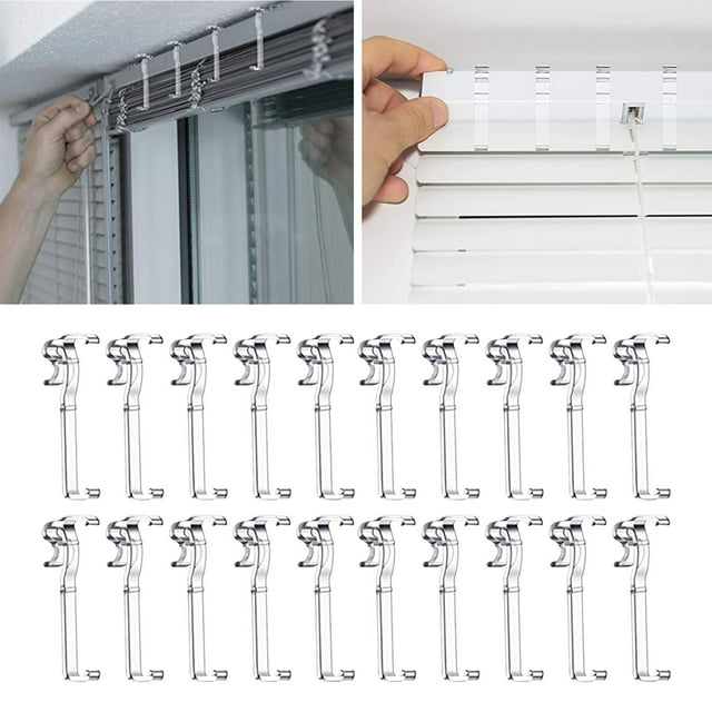 20 Clips Durable Window Blinds Parts Replacements Transparent Valance