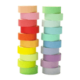 thumbnail image 1 of 20-Color Washi Tape Set, Decorative Masking Tape for Journaling, Scrapbooking, Gift Wrapping, Craft DIY, 1.5cm Thick Premium Paper Tape，20 Rolls,0.6in * 110yd, 1 of 7
