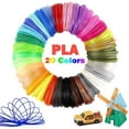 thumbnail image 1 of 3D Pen PLA Filament Refills, 20 Colors Support for All 1.75mm 3D Printer / 3D Pen, 10 Feet Each Color, Total 200Ft 3D Printing Material (3M Each Color), 1 of 12