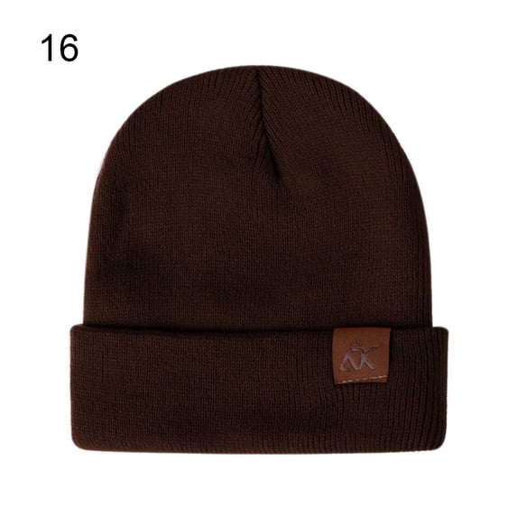 20 Colors Woman/Men Ladies Casual Cap Warmer Bonnet Female Beanie Caps Knitted Beanies Winter Autumn Hats 16