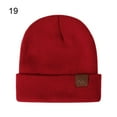 thumbnail image 1 of 20 Colors Woman/Men Ladies Casual Cap Warmer Bonnet Female Beanie Caps Knitted Beanies Winter Autumn Hats 19, 1 of 8