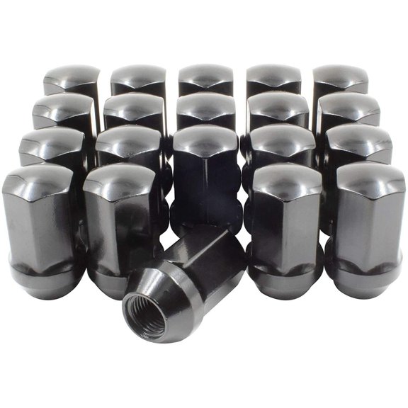 20 Compatible with Chevy Camaro OEM Factory Style Black Lug Nuts 14x1.5 SS ZL1 1LE LS LT