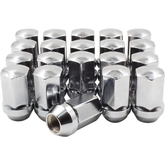 20 Compatible with Jeep OEM Factory Style Chrome Lug Nuts 14x1.5 Compatible with Wrangler Grand Cherokee JL