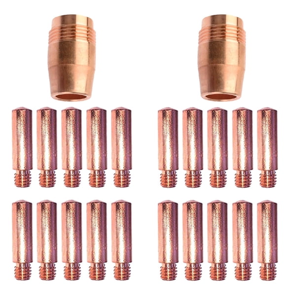 20 Contact Tips 2 Nozzle 050622 For Miller Spoolmate 150 200 250 3545 Spool Gun