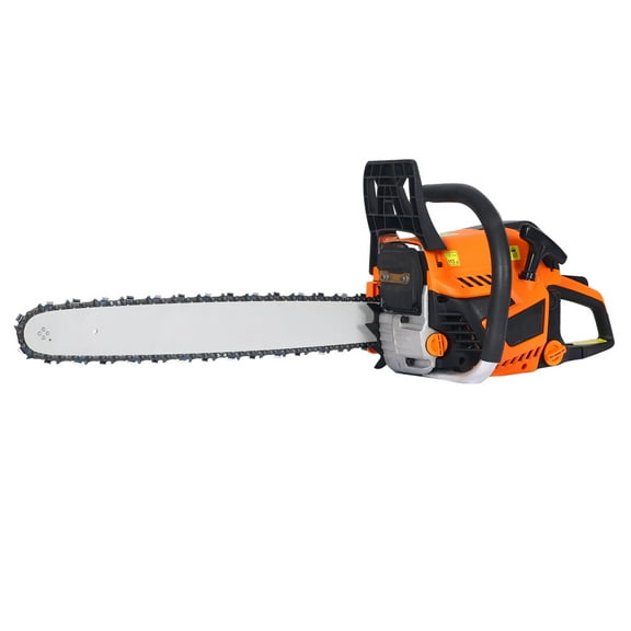20'' Cordless Brushless Chainsaw, Electric Handheld Chainsaw, 2.6 Horsepower, 52cc 8500 RPM 2-stroke Gas Powered Small Power Chain Saws Great For Tree Felling, Limbing, Pruning, and Firewood