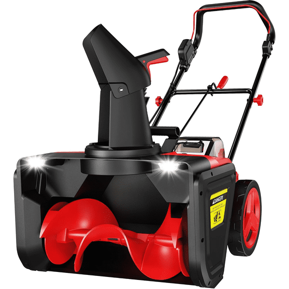 Cordless Snow Blower Compatible with Milwaukee M18 Battery (Tool Only) 218V Brushless Electric Snow Blower with Anti-Scratch Auger, 20" Width & 30 FT Throw Distance Snow Thrower for Driveway&Deck