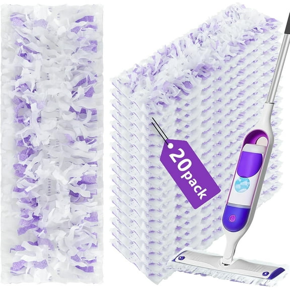 20 Count Disposable Power Mop Refills for Power Mop Multi-Surface Mop,Power Mop Pads for PowerMop Wood Mop,Compatible with Power mop Refills Liquid,Power Mop Pads Refills for Floor Cleaning