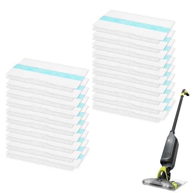 20 Count Disposable Replacement Vacuum Mop Pad Refills Compatible with Shark Vacmop VM252 VM251