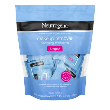 20 Count, Individually Wrapped Neutrogena Makeup Remover Wipes - 3 Pack