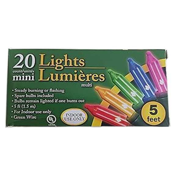 20 Count Multi Color Mini Light String