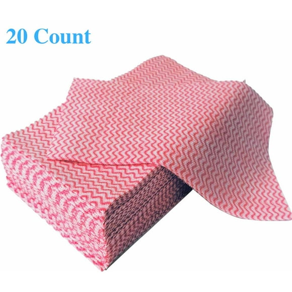 20 Count/Pack Disposable Cleaning Towels Dish Towels and Dish Cloths Reusable Towels,Handy Cleaning Wipes