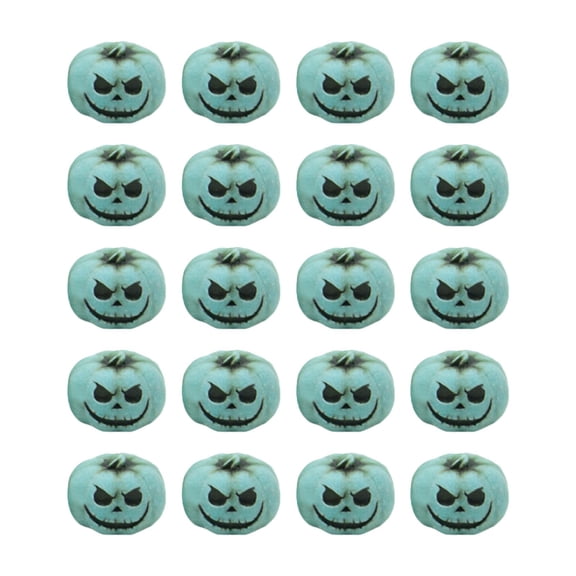 20 Count Small Ghost Face Pumpkin Simulation Pumpkin Mini Artificial Pumpkin Resin for Thanksgiving Kitchen Mantel