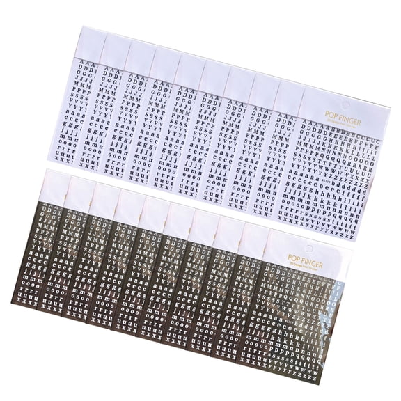 20 Count Versatile Epoxy Letter Decals for Manicure English Alphabets Charm Nails Art Stickers Jewelry Making Accessory