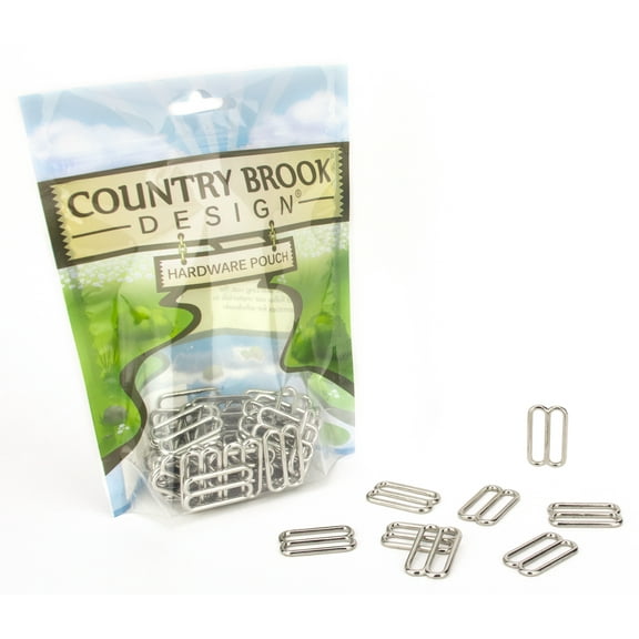 20 - Country Brook Design® 3/4 inch Metal Round Triglide Slides