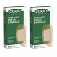 thumbnail image 1 of 20 Ct Extra Large Sheer Bandages Heal Wounds Cut Latex Free Adhesive 3.75", 1 of 5