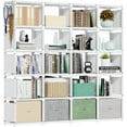 thumbnail image 1 of 20 Cube Book Shelf, Storage Organizer, Large DIY Bookcase, Metal Cube Bookshelf, Cubbies Closet Storage Organizer Shelves for Bedroom,Living Room,Home,Office, 1 of 13