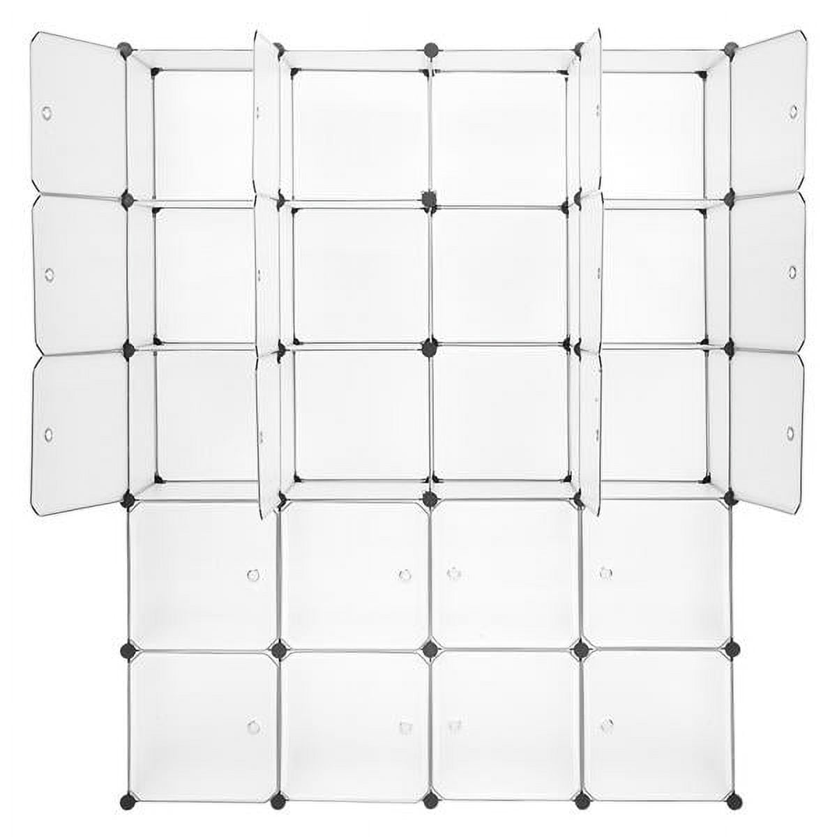 20 Cube Organizer Stackable Plastic Cube Storage Shelves Design