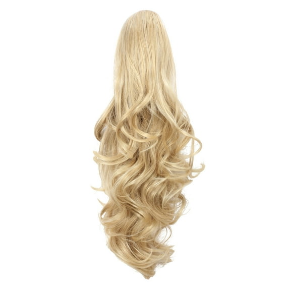 20" Curly Synthetic Clip In Claw Drawstring Ponytail Hair Extension Synthetic Hairpiece 190g with a jaw/claw clip (R21T) …