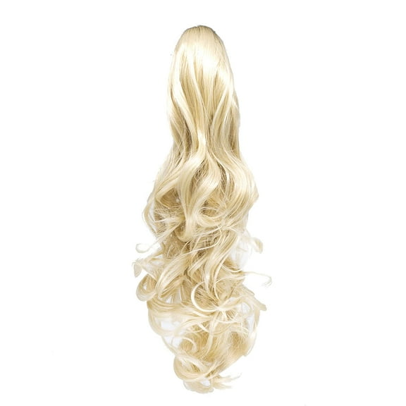 20" Curly Synthetic Clip In Claw Drawstring Ponytail Hair Extension Synthetic Hairpiece 190g with a jaw/claw clip (R613) …