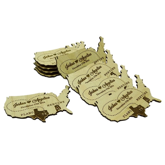 20 Custom Engraved Wooden Magnet Rustic Wedding Save the Date Wood Magnet Personalized Gift