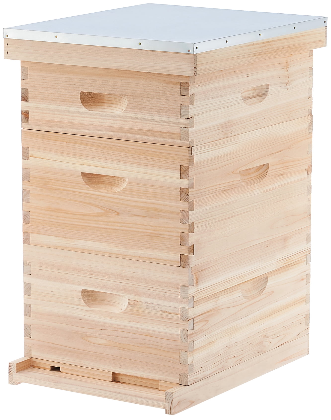 PREENEX 20 Deep Frame & 10 Medium Frame w/ 3 Brood Boxes Hive Frame/Bee Hive Frame/Beehive Frames w/ Metal Roof for Beekeeping
