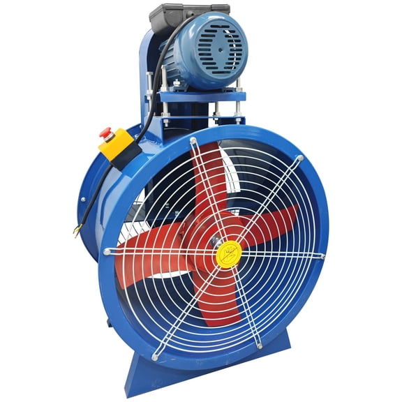 20" Dia Tube Axial Fan Industrial Axial Flow Exhaust Ventilation Fan External Motor 220V