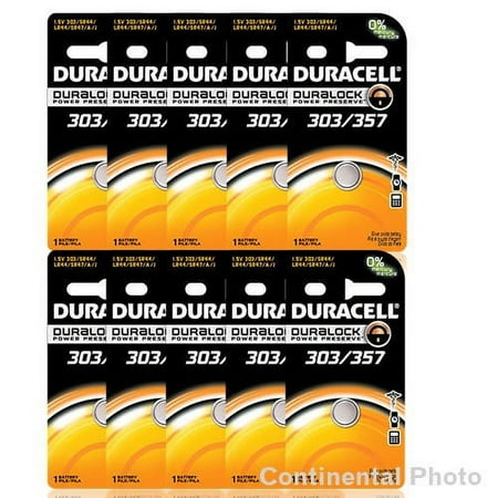 20 Duracell 357 303 A76 PX76 SR44W/SW LR44 AG13 Silver Oxide Battery