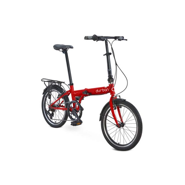 20" Durban Bikes Bay Up Folding Bike, Red