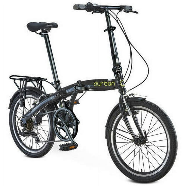 20" Durban One Up Folding Bike, Black