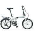20" Durban One Up Folding Bike, White
