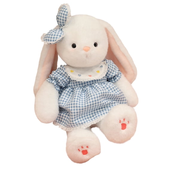 20'' Easter Bunny Stuffed Animals, Rabbit Plush Toys Doll, Cute Stuffed Bunny Toy for Girl Boy, Cuddly Huggable Plush Rabbit Dress Up Doll Gift for Christmas Easter Decor (Blue)