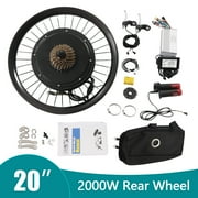 20 Electric Bicycle Conversion Kit 2000W Electric Bicycle Rear Wheel Hub Motor E-Bike Conversion Kit 72VNew
