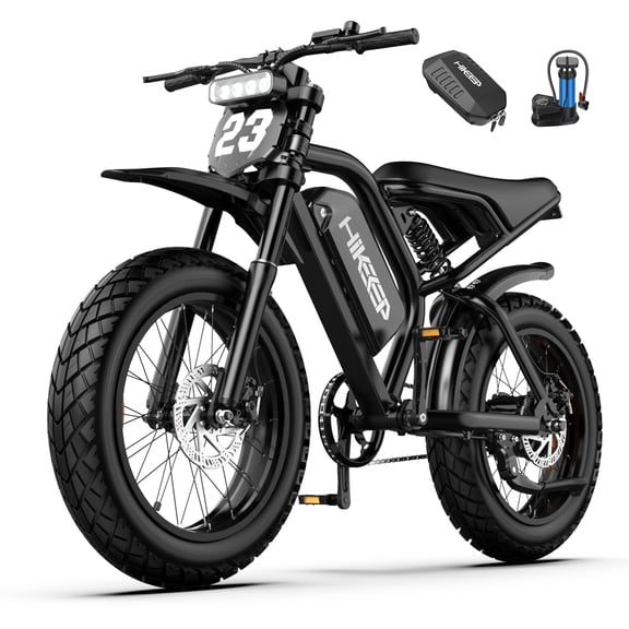 GlobalKeep Dirt E-Mountain Bike for Adults, 20" Fat Tire, Dual Disc Brakes, Front & Rear Suspension, 48V 17.5Ah Removable Battery, 750W Motor, Up to 80 Miles, Class 2, UL2849 Certified.