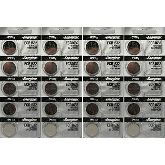 20 Energizer CR1632 3 Volt Lithium Coin Batteries