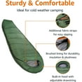 thumbnail image 1 of 20 ° F Cold Weather Mummy Sleeping Bag, 82 Inches x 33 Inches, Olive Green, 1 of 7