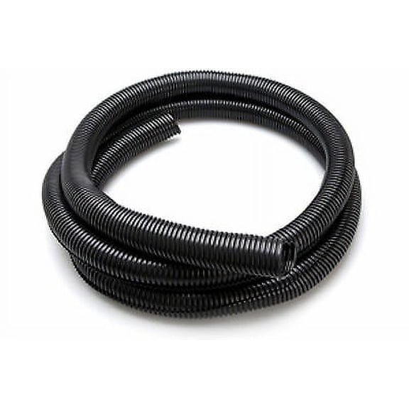 20 FT 3/8" INCH BLACK SPLIT LOOM WIRE HOSE COVER POLY TUBE TUBING 8 GAUGE