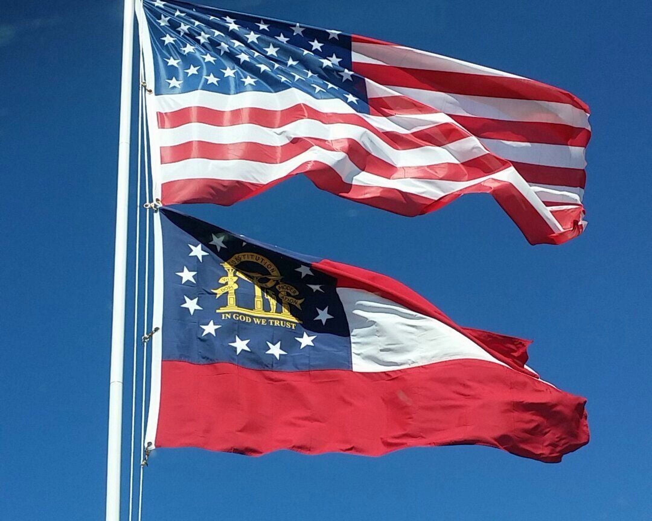 Buy In Bulk Silver Flag Pole Adjustable & Customizable