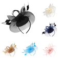 thumbnail image 1 of 20 Fascinator Hat Flower Mesh Tea Party Hairband for Women, 1 of 7