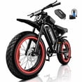 thumbnail image 1 of 20" Fat Tire Electric Bike for Adults, 750W 1500W Peak Motor Dirt Bike, 48V 17.5Ah E-Bike, Full Suspension, Max 32MPH, UL 2849, 1 of 11