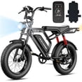 thumbnail image 1 of 20" Fat Tire Electric Bike for Adults, 1500W Peak 31mph 45-65miles Range 48V 15.6Ah Removable Battery E Mountain Bike with Free Phone Mount, Long Seat, 1 of 11
