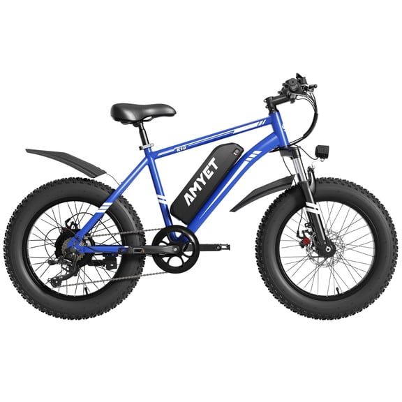 20" Fat Tire Electric Bike for Adult/Teen, 750W, 48V 15Ah, Class 2, Fits Riders 4'11" - 6'2", Blue