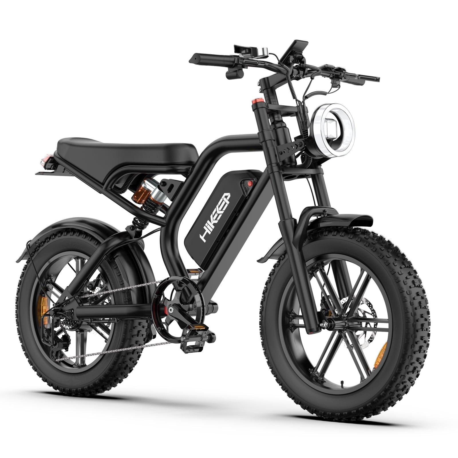 20" Fat Tire Electric Bike for Adults, 1500W Peak Adults Ebike, 48V 15Ah Battery Electric Mountain Bike UL2849