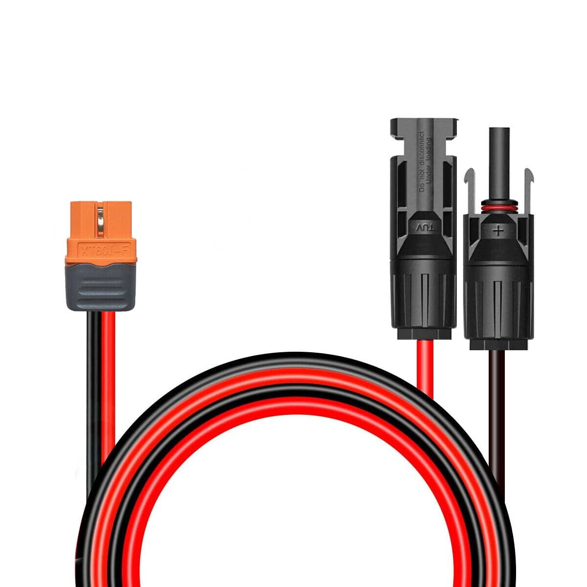 20 Feet 10 AWG Solar Cable, XT60i Female Connector, Compatible with Ecoflow Solar Generators