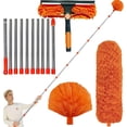 thumbnail image 1 of 20+ Feet High Reach Dusting Kit with 3-14 ft Extension Pole //2 in 1 Window Cleaning Kit // High Ceiling Duster // Cobweb Microfiber Duster // Outdoor & Indoor Extendable Duster Cleaning Kit, 1 of 4