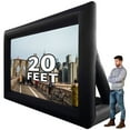 thumbnail image 1 of XHYHWYD 20ft Outdoor Free Standing Inflatable Projector Screen, 240 in with Air Blower, Black, 20FT-Dwarf foot, New, 1 of 11