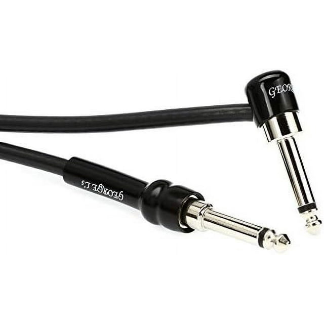 20 Feet Straight To Right Angle Guitar Cable 20 Feet