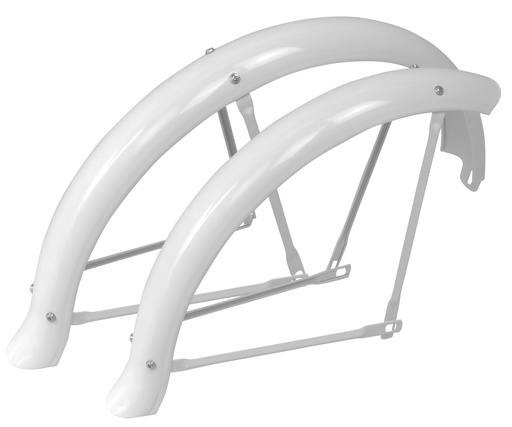 Original 20" Lowrider Flared Ducktail Fender Set - Front & Rear Adjustable Black