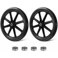 thumbnail image 1 of 20" Flat Free Tire Cart Wheels Replacement Rubbermaid Wheelbarrow Wheels Garden Cart Replacement Wheel With 5/8" 3/4" Bearing For Utility Carts/Lawn Cart/Wheelbarrow 2PACK$$Garden & Patio, 1 of 7