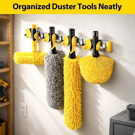 20 Foot High Ceiling Duster Kit with Heavy Duty Extension Pole, Microfiber Feather Duster for Fans Windows & Cobwebs